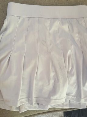 Classic White Pleated Skater Skirt